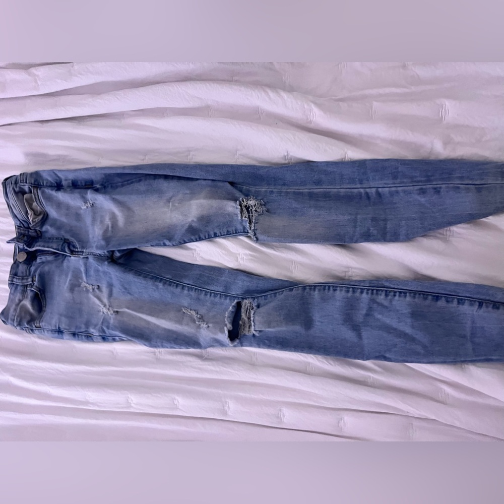 Light blue jeggings